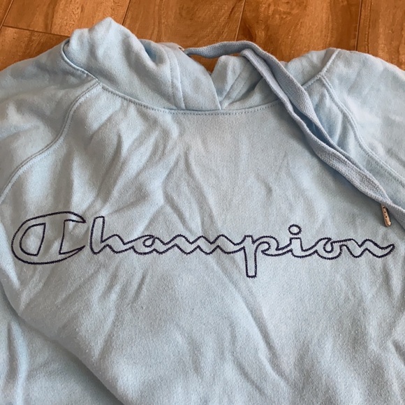 Light Blue Champion Hoodie - Picture 2 of 3